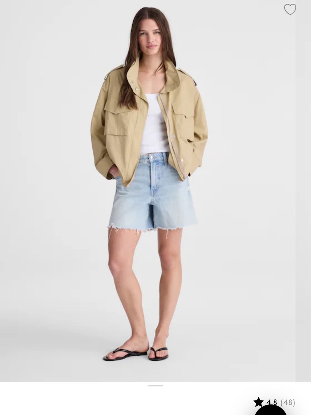 NWT Madewell field jacket in washed poplin size medium